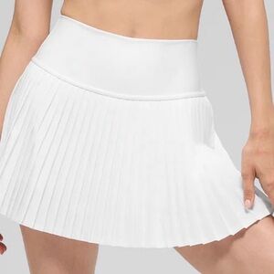 ALO Yoga Grand Slam White Mini Skirt
